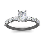 Load image into Gallery viewer, Oval Accented Radiant Cut Engagement Ring
