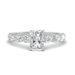 Load image into Gallery viewer, Oval Accented Radiant Cut Engagement Ring