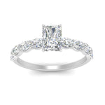 Load image into Gallery viewer, Oval Accented Radiant Cut Engagement Ring