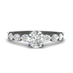 Load image into Gallery viewer, Oval Accented Round Cut Engagement Ring