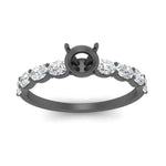 Load image into Gallery viewer, Semi Mount Oval Accented Engagement Ring