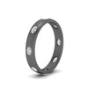 Load image into Gallery viewer, oval-bezel-set-spaced-eternity-diamond-band-in-black-gold-FD10979OV-NL-BG