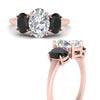 Load image into Gallery viewer, oval-black-diamond-3-stone-basket-engagement-ring-in-rose-gold-FD10416OVRGBLACKANGLE3-NL-RG