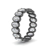 Load image into Gallery viewer, oval-cut-3.60-carat-eternity-bezel-ring-in-black-gold-FD10418B-20CT-NL-BG