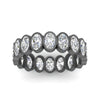 Load image into Gallery viewer, oval-cut-3.60-carat-eternity-bezel-ring-in-black-gold-FD10418B-20CT-NL-BG