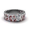 Load image into Gallery viewer, oval-cut-antique-filigree-wedding-ring-set-with-ruby-in-white-gold-FDENS3543OVGRUDR-NL-WG