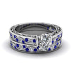 Load image into Gallery viewer, oval-cut-antique-filigree-wedding-ring-set-with-sapphire-in-white-gold-FDENS3543OVGSABL-NL-WG