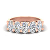 Load image into Gallery viewer, oval-cut-five-stone-wedding-band-for-women-in-rose-gold-fdwb8008ovsleep-4.00ct-nl-rg.jpg