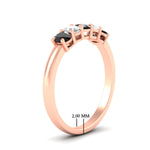 Load image into Gallery viewer, oval-cut-five-stone-wedding-black-diamond-band-0.50-carat-in-rose-gold-fdwb8008ovblackangle2-0.50ct-nl-rg-hw.jpg?v=1773047587