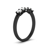 Load image into Gallery viewer, oval-cut-five-stone-wedding-diamond-band-0.50-carat-in-black-gold-fdwb8008ovangle2-0.50ct-nl-bg.jpg?v=1773047660