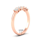 Load image into Gallery viewer, oval-cut-five-stone-wedding-diamond-band-0.50-carat-in-rose-gold-fdwb8008ovangle2-0.50ct-nl-rg-hw.jpg?v=1773047588