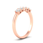 Load image into Gallery viewer, oval-cut-five-stone-wedding-diamond-band-0.50-carat-in-rose-gold-fdwb8008ovangle2-0.50ct-nl-rg.jpg?v=1773047588