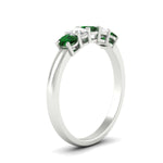 Load image into Gallery viewer, oval-cut-five-stone-wedding-emerald-band-0.50-carat-in-white-gold-fdwb8008ovgemgrangle2-0.50ct-nl-wg_03424adc-af38-44ac-89c7-5be21d57b8b4.jpg?v=1773047587