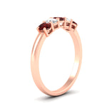 Load image into Gallery viewer, oval-cut-five-stone-wedding-ruby-band-0.50-carat-in-rose-gold-fdwb8008ovgrudrangle2-0.50ct-nl-rg.jpg?v=1773047588