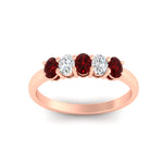 Load image into Gallery viewer, oval-cut-five-stone-wedding-ruby-band-0.50-carat-in-rose-gold-fdwb8008ovgrudrangle5-0.50ct-nl-rg.jpg?v=1773047587