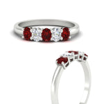 Load image into Gallery viewer, oval-cut-five-stone-wedding-ruby-band-0.50-carat-in-white-gold-fdwb8008ovgrudrangle3-0.50ct-nl-wg_42d512e5-db2f-46ee-970b-4916e8f03af6.jpg?v=1773047587