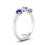Load image into Gallery viewer, oval-cut-five-stone-wedding-sapphire-band-0.50-carat-in-white-gold-fdwb8008ovgsablangle2-0.50ct-nl-wg-hw_29563426-f5fe-4f56-8c4e-b5d938905151.jpg?v=1773047587
