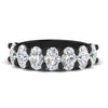 Load image into Gallery viewer, oval-cut-seven-stone-4-ct-anniversary-band-in-black-gold-fdwb8008ovsleep-4.00ct-nl-bg.jpg