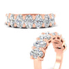 Load image into Gallery viewer, oval-cut-seven-stone-4-ct-anniversary-band-in-rose-gold-fdwb8008ov-angle3-4.00ct-nl-rg.jpg