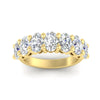 Load image into Gallery viewer, oval-cut-seven-stone-4-ct-anniversary-band-in-yellow-gold-fdwb8008ovangle5-4.00ct-nl-yg.jpg