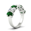 Load image into Gallery viewer, oval-cut-seven-stone-emerald-4-ct-anniversary-band-in-white-gold-fdwb8008ovgemgrangle2-4.00ct-nl-wg.jpg