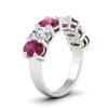 Load image into Gallery viewer, oval-cut-seven-stone-pink-sapphire-4-ct-anniversary-band-in-white-gold-fdwb8008ovgsadrpiangle2-4.00ct-nl-wg.jpg