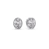 Load image into Gallery viewer, Bezel Stud Earring Oval Diamond