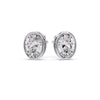 Load image into Gallery viewer, Bezel Stud Earring Oval Diamond