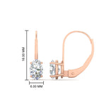 Load image into Gallery viewer, oval-diamond-lever-back-2-ctw.-solitaire-earrings-in-rose-gold-FDEAR9225OV-2.00CT-NL-RG