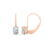 Load image into Gallery viewer, oval-diamond-lever-back-2-ctw.-solitaire-earrings-in-rose-gold-FDEAR9225OV-2.00CT-NL-RG