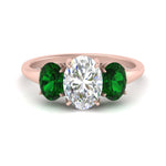 Load image into Gallery viewer, oval-emerald-3-stone-basket-engagement-ring-in-rose-gold-FD10416OVRGEMGR-NL-RG