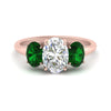 Load image into Gallery viewer, oval-emerald-3-stone-basket-engagement-ring-in-rose-gold-FD10416OVRGEMGR-NL-RG