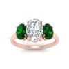 Load image into Gallery viewer, oval-emerald-3-stone-basket-engagement-ring-in-rose-gold-FD10416OVRGEMGRANGLE5-NL-RG