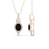 Load image into Gallery viewer, oval-halo-black-diamond-pave-drop-necklace-in-rose-gold-fdpd11545gblackangle2-nl-rg.jpg?v=1768542845