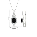 Load image into Gallery viewer, Oval Halo Pave Drop Necklace
