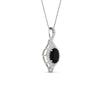 Load image into Gallery viewer, oval-halo-black-diamond-pave-drop-necklace-in-white-gold-fdpd11545gblackangle3-nl-wg.jpg?v=1768542845