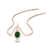 Load image into Gallery viewer, oval-halo-emerald-pave-drop-necklace-in-rose-gold-fdpd11545gemgr-nl-rg.jpg?v=1767586000