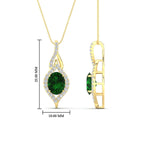 Load image into Gallery viewer, Oval Halo Pave Drop Necklace