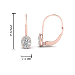 Load image into Gallery viewer, oval-halo-hoop-diamond-earrings-in-rose-gold-FDEAR10101-NL-RG.jpg