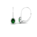 Load image into Gallery viewer, oval-halo-hoop-emerald-earrings-in-white-gold-FDEAR10101GEMGR-NL-WG.jpg