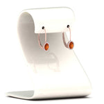 Load image into Gallery viewer, oval-halo-hoop-orange-sapphire-earrings-in-rose-gold-FDEAR10101GSAOR-NL-RG.jpg