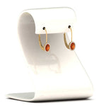 Load image into Gallery viewer, oval-halo-hoop-orange-sapphire-earrings-in-yellow-gold-FDEAR10101GSAOR-NL-YG.jpg