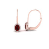 Load image into Gallery viewer, oval-halo-hoop-ruby-earrings-in-rose-gold-FDEAR10101GRUDR-NL-RG.jpg