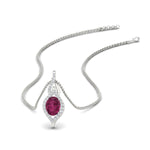 Load image into Gallery viewer, Oval Halo Pave Drop Necklace
