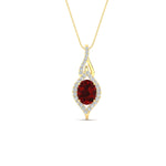 Load image into Gallery viewer, Oval Halo Pave Drop Necklace