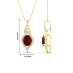 Load image into Gallery viewer, Oval Halo Pave Drop Necklace