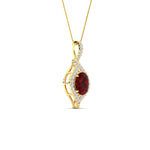 Load image into Gallery viewer, Oval Halo Pave Drop Necklace