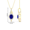 Load image into Gallery viewer, oval-halo-sapphire-pave-drop-necklace-in-yellow-gold-fdpd11545gsablangle2-nl-yg-hw.jpg?v=1767586000