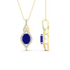 Load image into Gallery viewer, oval-halo-sapphire-pave-drop-necklace-in-yellow-gold-fdpd11545gsablangle2-nl-yg.jpg?v=1767586000
