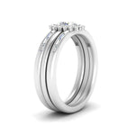 Load image into Gallery viewer, oval-halo-stacking-baguette-rings-in-FD10096OV-NL-WG